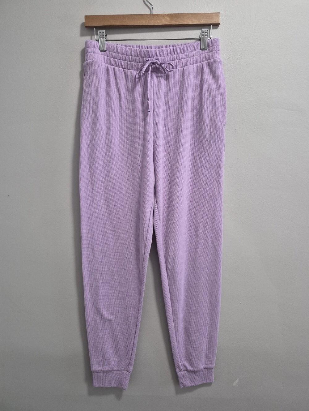 Victoria's Secret Waffle Knit Pajama Jogger Pants Purple Lilac Size Small
